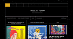 Desktop Screenshot of moonaliceposters.com